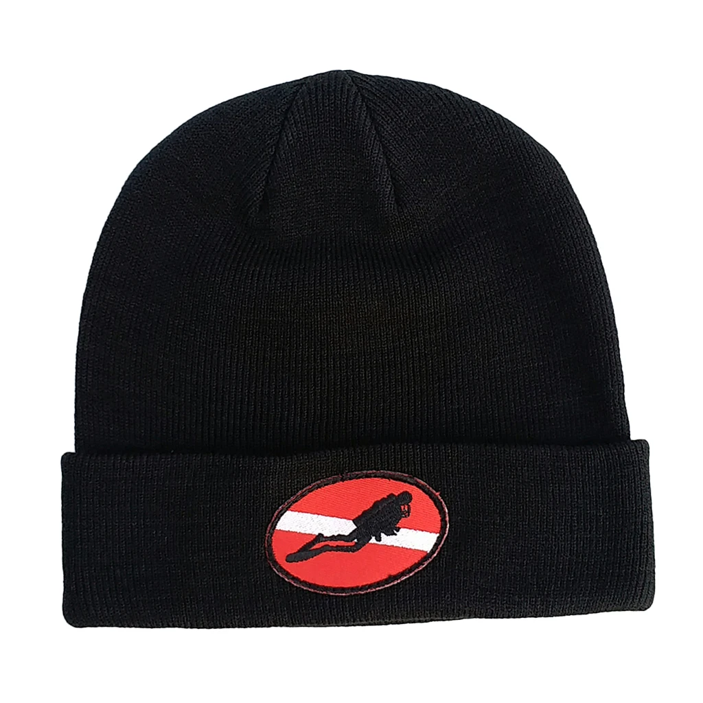 Dive Flag / Diver Down Scuba Diving Surf Kayak Sports Knit Beanie Hat Cap