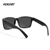 KDEAM 2022 New All Black Square Polarized Sunglasses Men Flat Top Designer Polaroid Glasses Accessories Included CE ► Photo 3/6