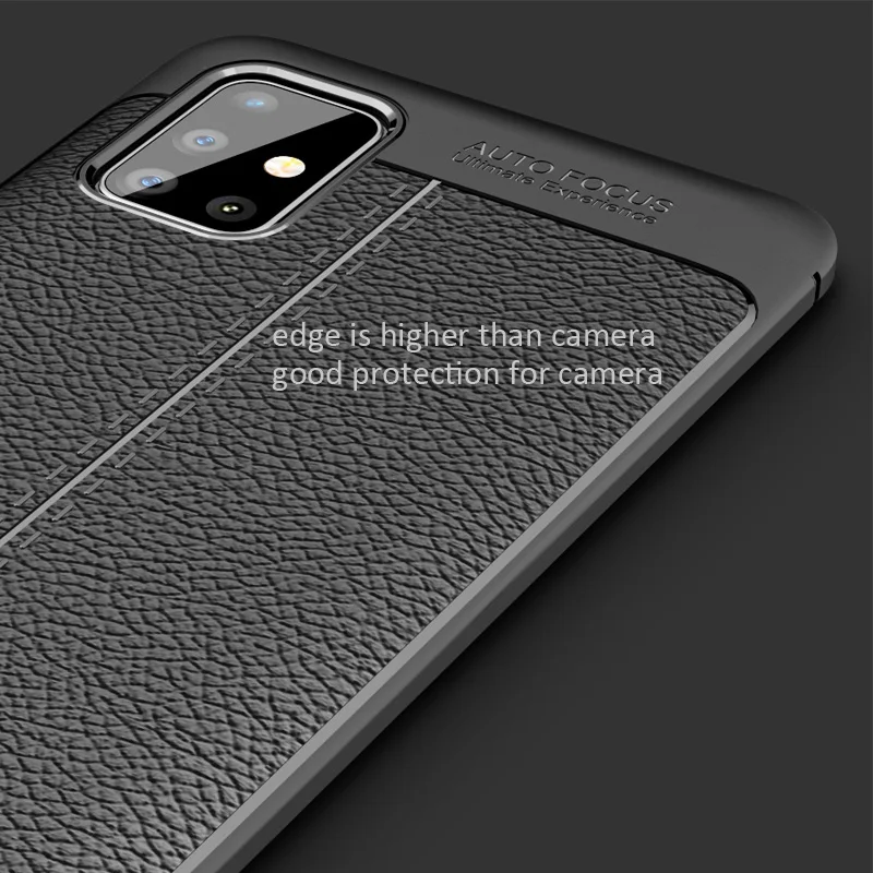 Ударопрочный чехол KEYSION для Samsung Galaxy A51 A71 A81 A91 кожаный силиконовый с зернистой