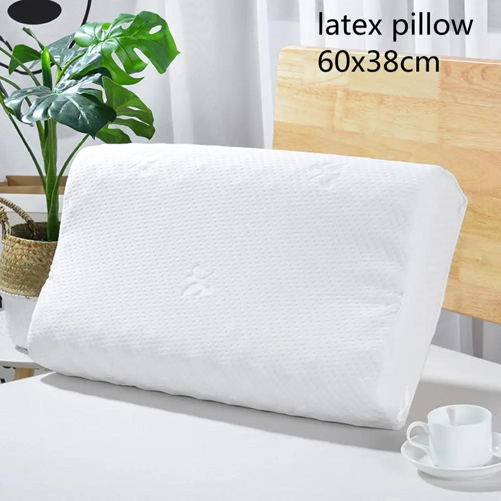 latex pillow Urijk 60*38 см подушка для постельных принадлежностей из пены с эффектом памяти дышащая Массажная латексная подушка медленное восстановление здоровья защита шейки шеи - Цвет: latex pillow