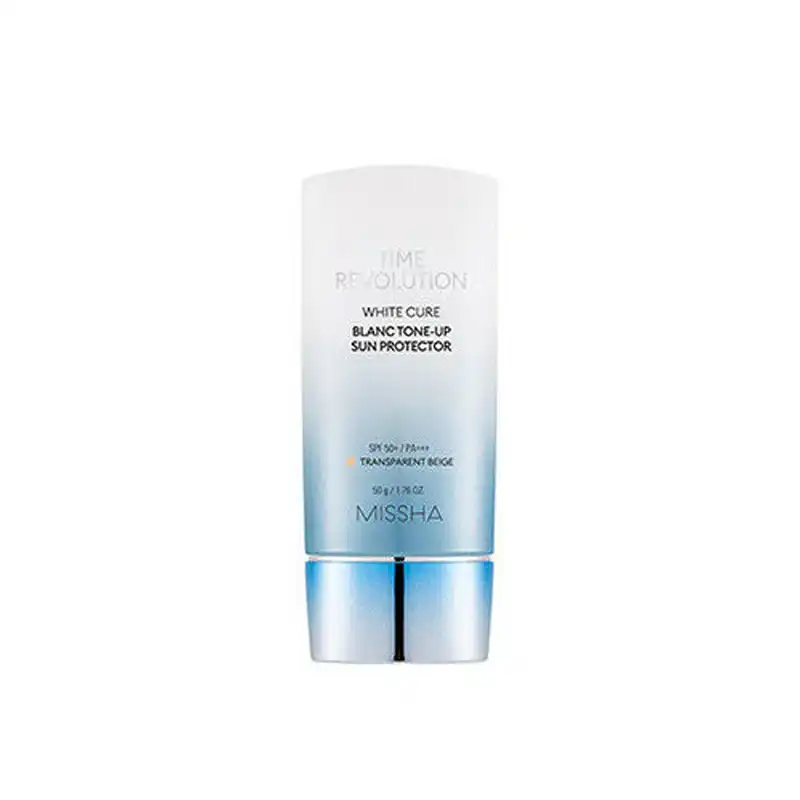 MISSHA Time Revolution White Cure blc Tone Up Защита от солнца SPF50 + PA + + + 50 г отбеливающий солнцезащитный крем УФ Защита корейская косметика - изображение