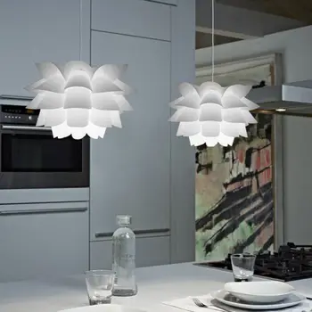 

Creative Lotus Shape Chandelier Living Room Dining Room Bedroom Bar Desk Art Decor Light Cover Shade Pendant Lights