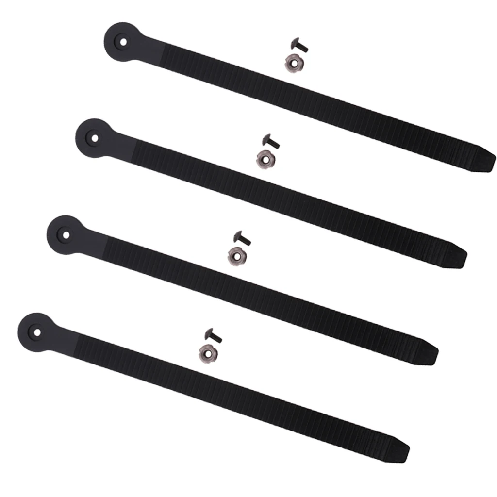 4 Pieces Replacement Ice Inline Roller Skate Shoes Strap Buckle with Screw Nut for Skating Shoes Boots Repair Rebuilding Tools