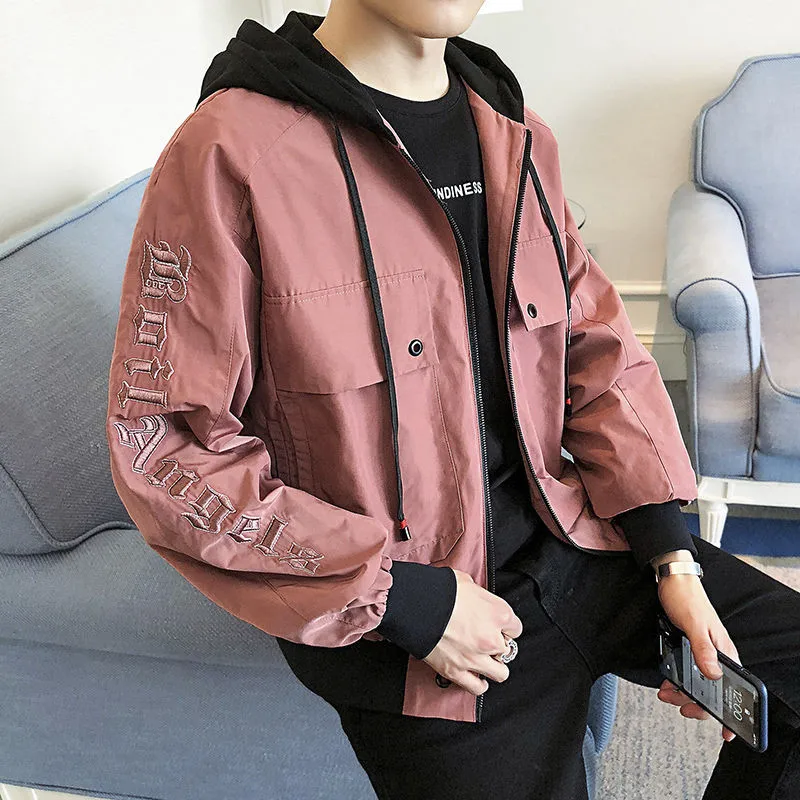 Japanese Hip Hop styl jacket Autumn Harajuku pilot street kodak Embroidery Jacket Men Women coat Clothing outerwear Funny Hoodie