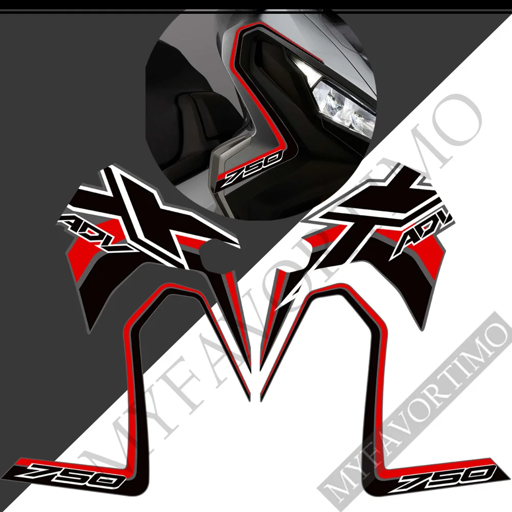 

Motorcycle X ADV For HONDA XADV X-ADV 750 Side Panel Stickers Tank Pad Fuel Protector Fairing Emblem Logo Windshield Scooters