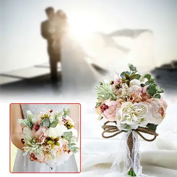 

Elegant Bridal Bouquet Accessories Bridesmaid Simple Designed Party Wedding