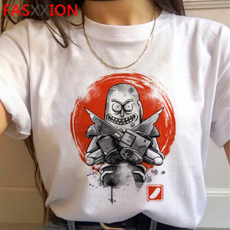 Rick and Morty Funny Cartoon Harajuku T Shirts Women Ricky N Morty Ullzang T-shirts Grunge 90s Tshirts Aesthetic Top Tees Female