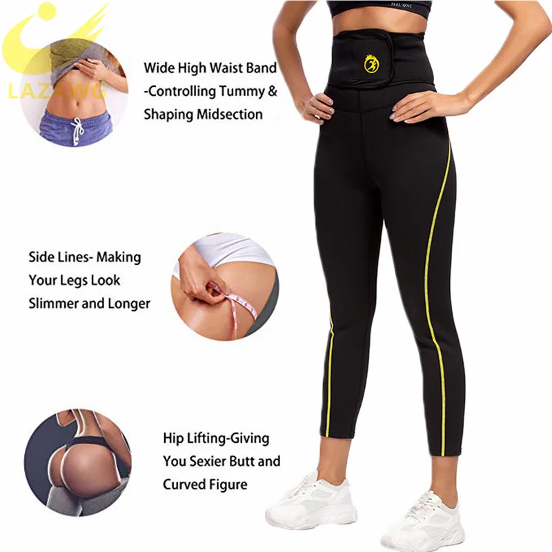 LAZAWG Pantalones adelgazantes de neopreno para mujer, mallas Capris de  Sauna, térmicas, para entrenamiento de gimnasio, entrenador de  cintura|Bragas modeladoras| - AliExpress