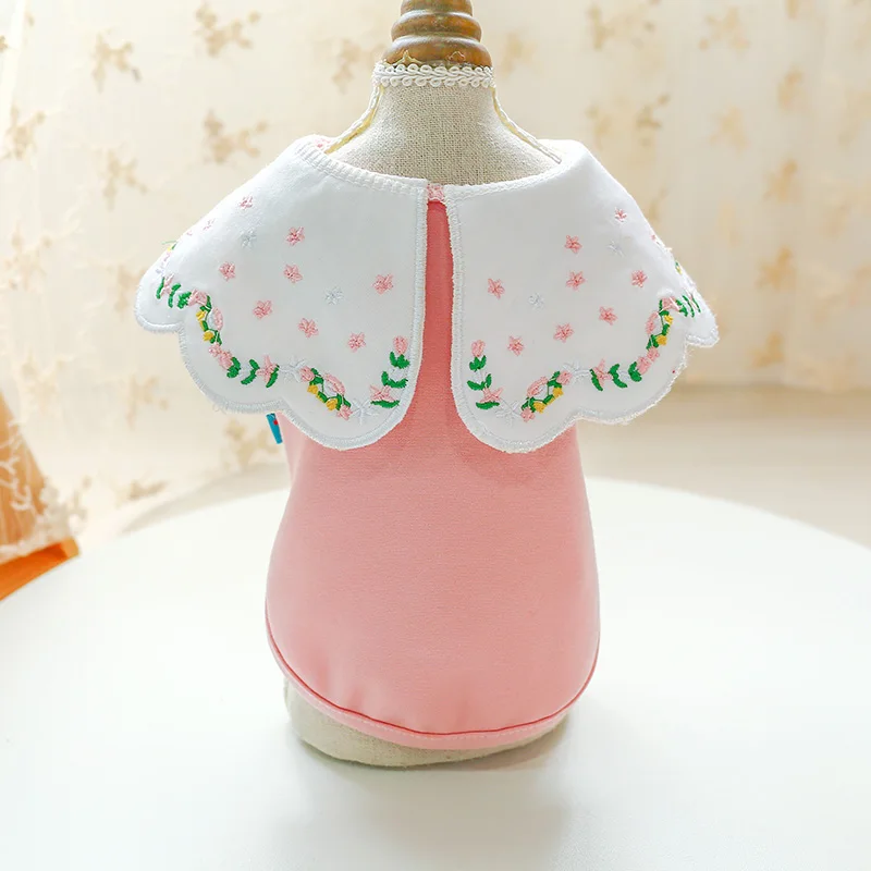 荷叶领刺绣T恤_5787