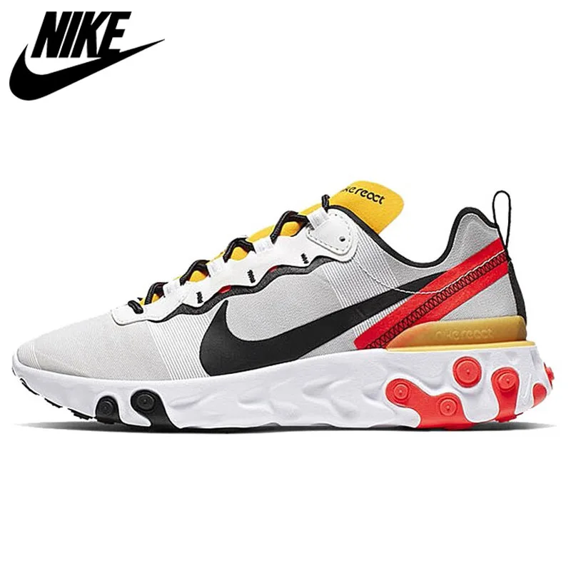 

Nike React Element 55 React Element 87 Collection Takahashi Shield Simple Edition Men's Retro Sports Running Shoes