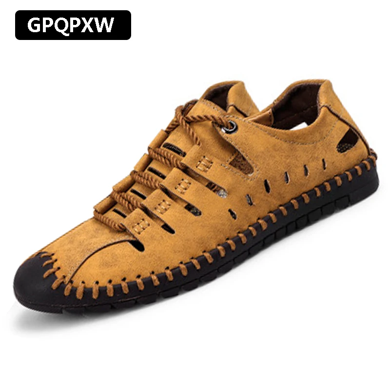 

Summer New Men's Shoes Non-slip Breathable Deodorant Casual Shoes Lazy Peas Shoes Large Size Lightweight Hollow Men's Shoes