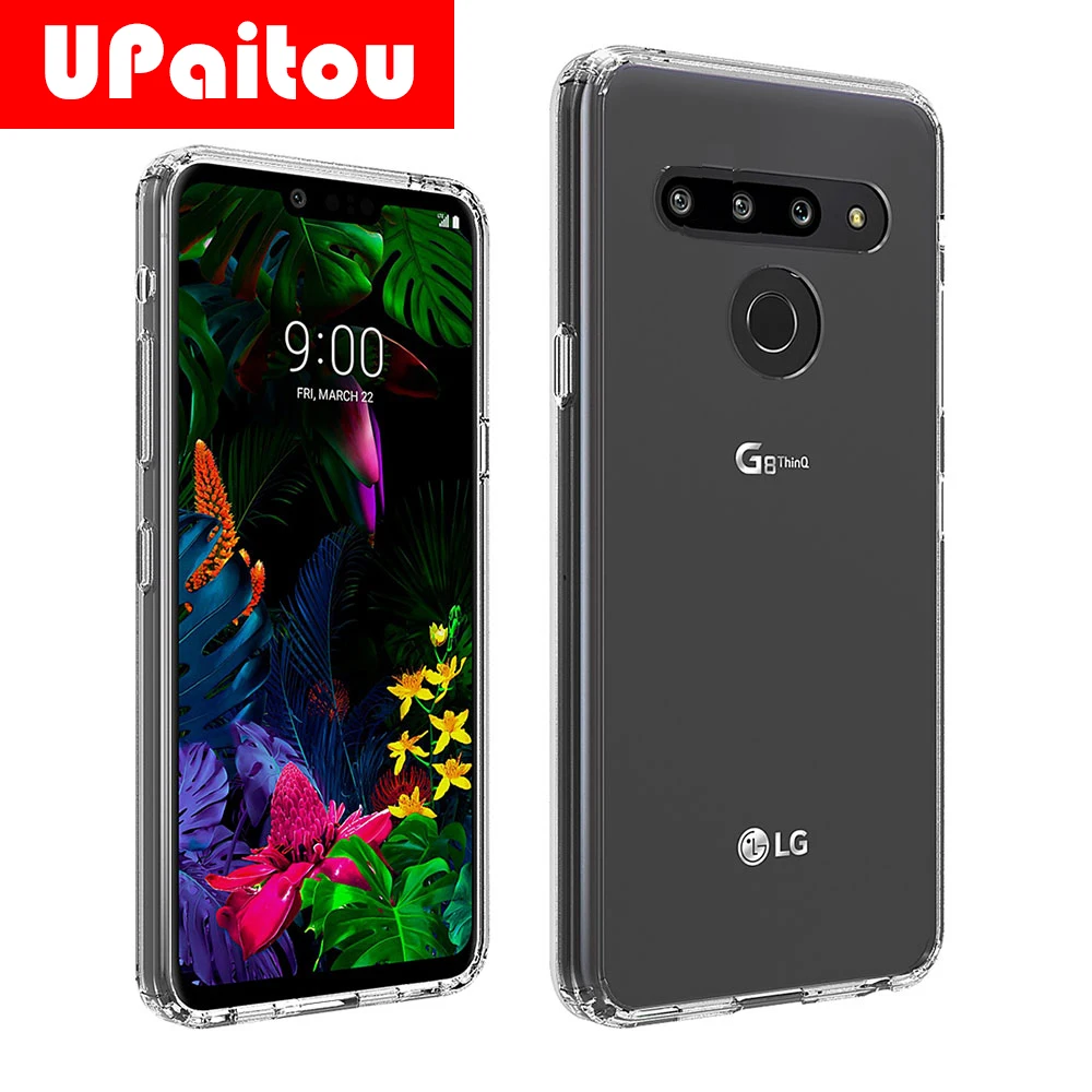 Чехол UPaitou для LG G8 V50 V40 ThinQ V30 V30S прозрачный мягкий чехол из ТПУ G6 G7 Plus с защитой от