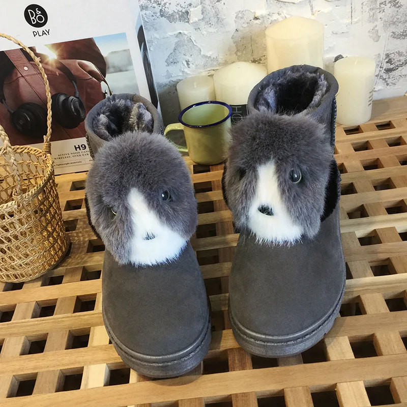 Зимние женские ботинки; ботильоны для женщин; Zapatos de mujer; модные плюшевые ботинки на платформе с круглым носком