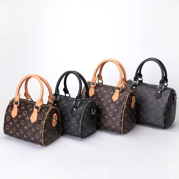 

new fashion single shoulder Mini Handbag women's bag simple and versatile Boston pillow bag cross arm
