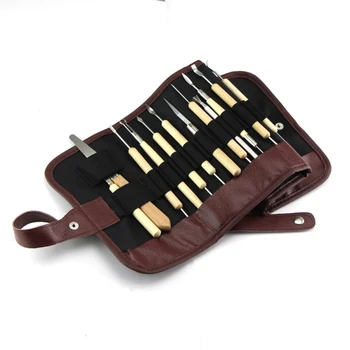 

DIY Art Clay Pottery Tool set Crafts Clay Sculpting Tool kit Pottery & Ceramics Wooden Handle Modeling Clay Tools High Quality