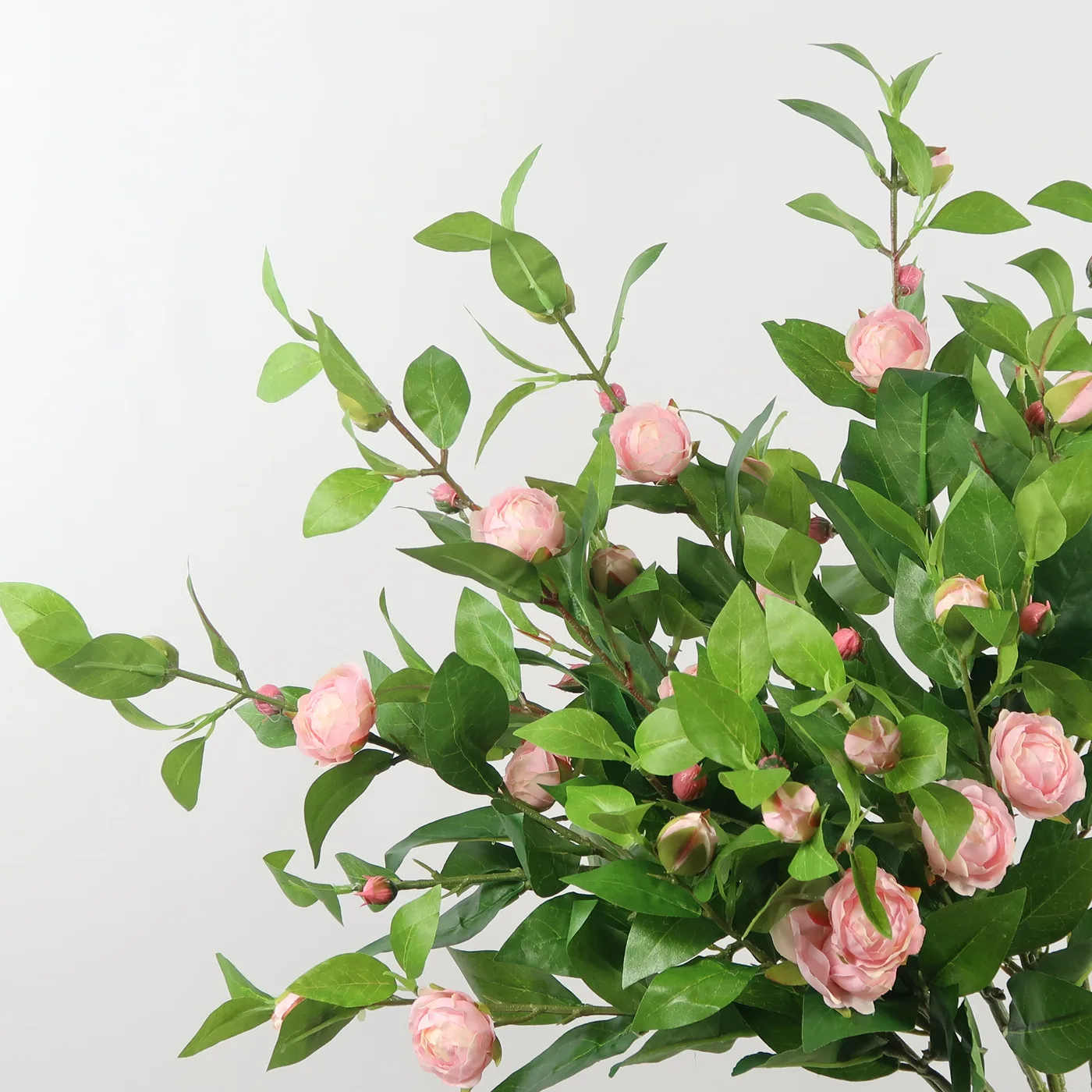 

Model Top Grade Multi-headed Camellia Tree Living Room Decoration Plant "Flower Arrangement Collocation Home Soft Decoration Art