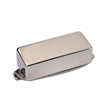 

1Pcs Vintage Mini Covered Neck Humbucker Pickup Flat Chrome Surround Guitar Accessories