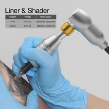 Профессиональная татуировочная машина сплав мотор роторный Перманентный картридж роторная татуировочная машина пистолет для Shader Linnner окраска