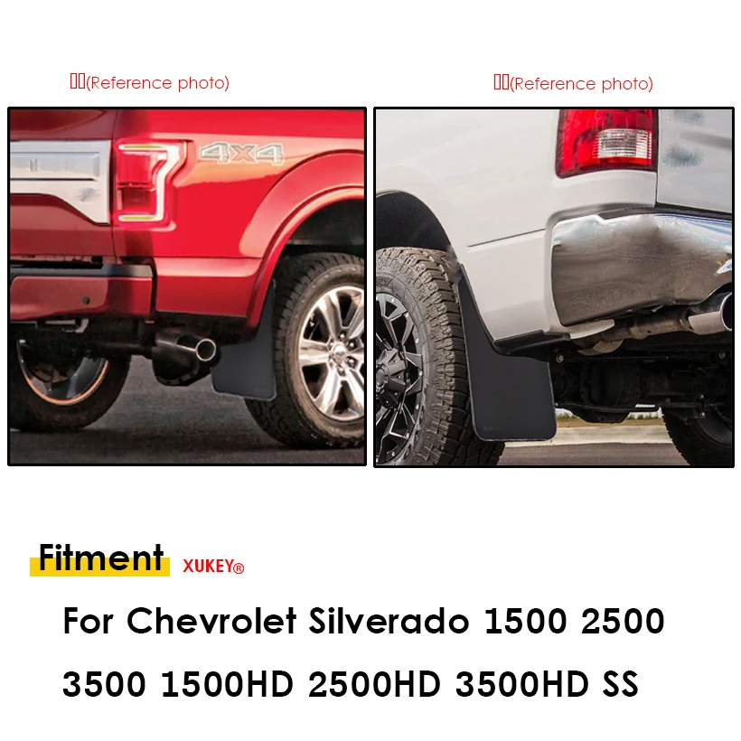 4 шт. Брызговики для Chevrolet Chevy Silverado 1500 2500 3500 1500HD 2500HD 3500HD HD C/K SS