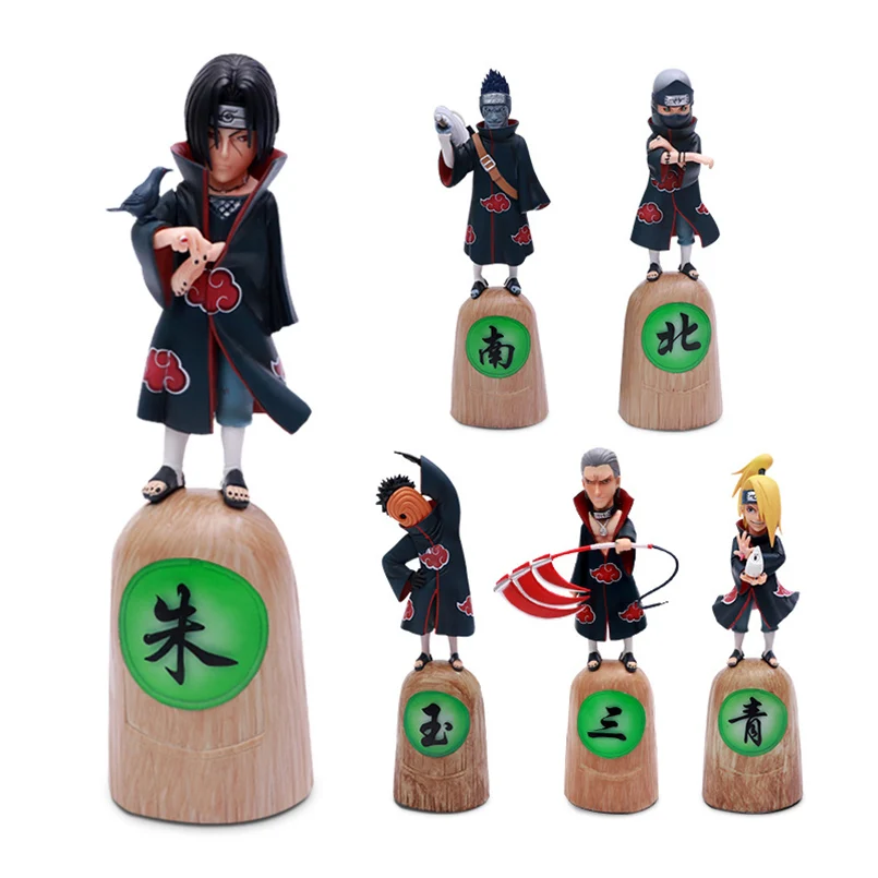 

Japanese Anime Naruto Deidara Uchiha Obito Itachi Hidan Hoshigaki Kisame Kakuzu PVC Action Figure toys Decoration model toy gift
