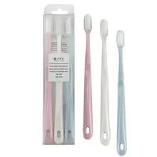3 шт. семейная нано материал портативная зубная щетка тонкий дизайн ультратонкая зубная щетка силиконовая Мягкая зубная щетка для чистки зубов