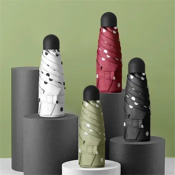 

Mini Flat Lightweight umbrella folding Sun protection umbrella parapluie folding women pocket Umbrellara in women Hot sale #30