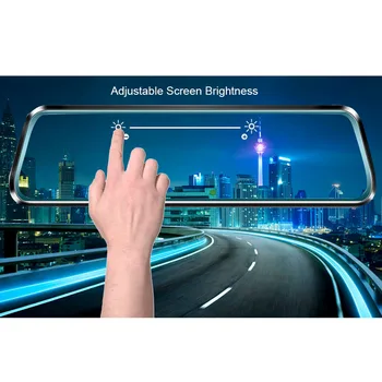 

10 1080P Dual Lens Car Dash Cam Touch Screen Media DVR Driving Recorder Camera