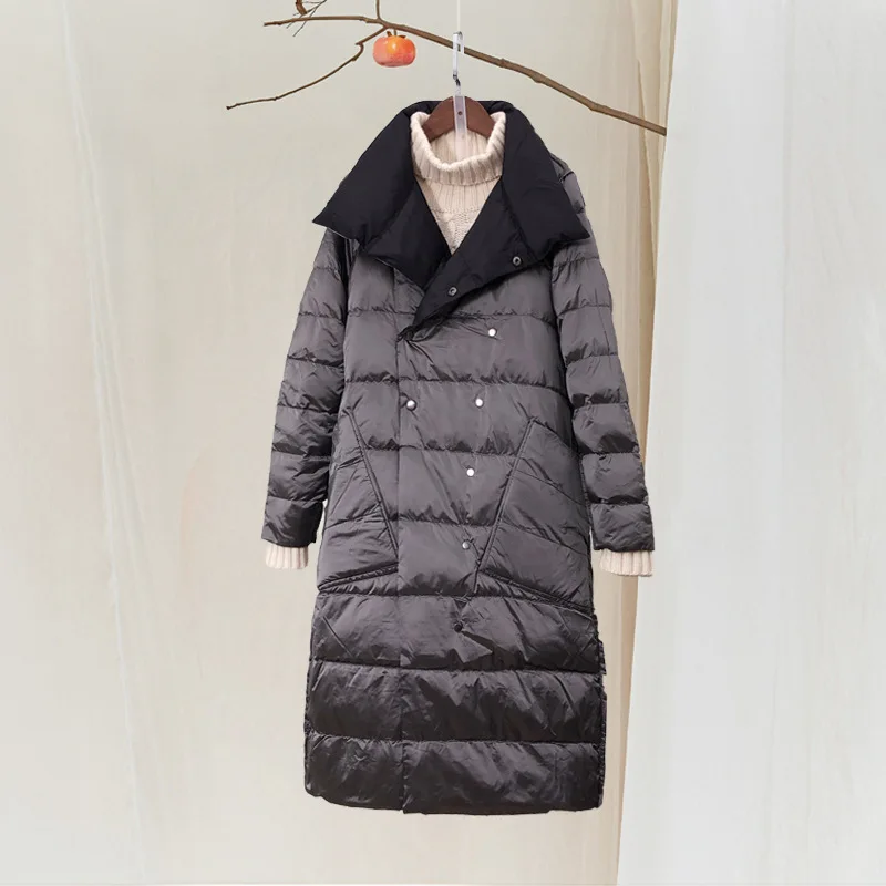 

90% White Duck Down Jacket Women Clothes 2020 Winter Coat Women Vintage Plaid Korean Puffer Jacke Warm Parka 19081903 YY2054