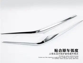 

For Acura CDX 2PCS Brand New High Quality ABS Chrome Rear Headlight Fog Lamp Eyelid Eyebrow Car Styling Accessories