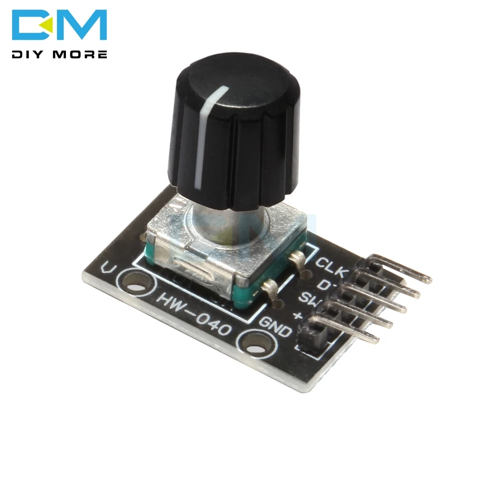 KY-040 360 градусов поворотный переключатель кодировщик модуль с 15x13,5 мм потенциометра Половина вала отверстие колпачки для регулятора для Arduino