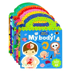 1 Portable Jelly Sticker Books First Sticker Books Repeatedly Paste Focus Paste And Paste Books Newest Hot Art Click To Read