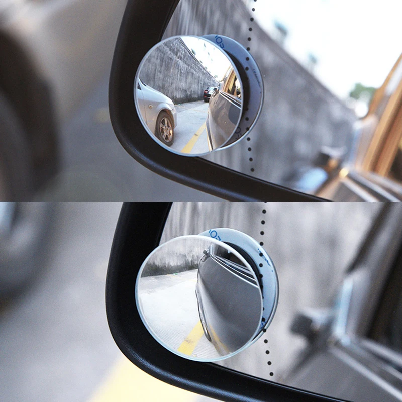 2 шт. автомобильное вспомогательное зеркало заднего вида, маленькое круглое вращающееся зеркало для Smart 453 451 fortwo forfour, универсальный аксессуар