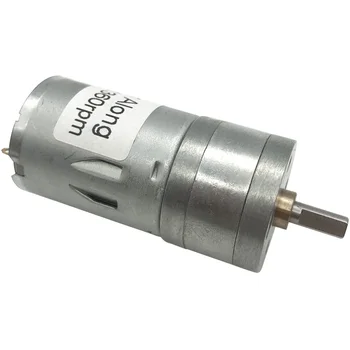

Electric Geared DC Motor 6V 12V 24V Low Speed 12-1360RPM Reversible Adjustable Speed For Robot Toy Car Or Smart Device Motors