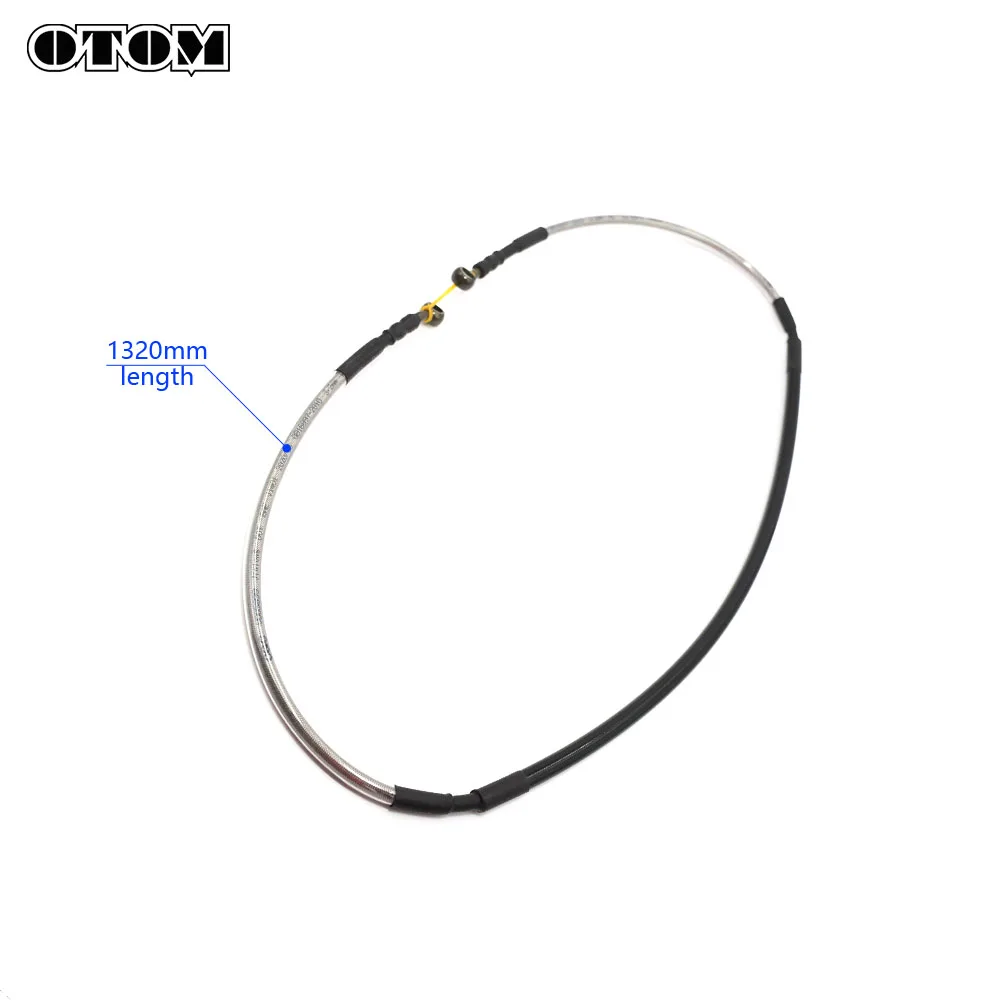 OTOM Braided Brake Hose 1320mm 590mm Motorcycle Dirt Bike Front Rear Brake Line for HONDA CRF YAMAHA YZF 250 450