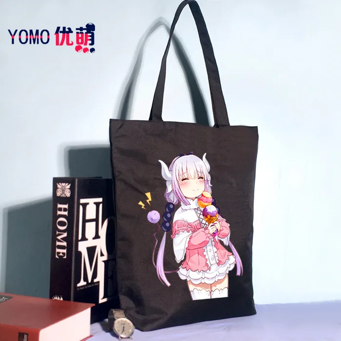 

Miss Kobayashi's Dragon Flutter Connor 2 Pieces Hand Men And Women Shoulder Bag Canvas Bag Computer Bag Shopping Bag