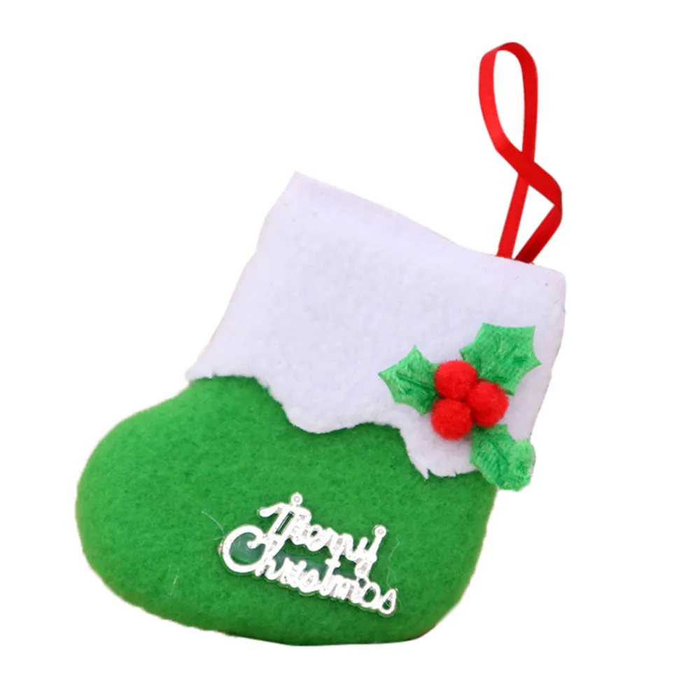 Mnycxen christmas gift decorations Christmas Decorations New Year Gifts Santa Snowman Socks Christmas Socks Gift free deliveryD5