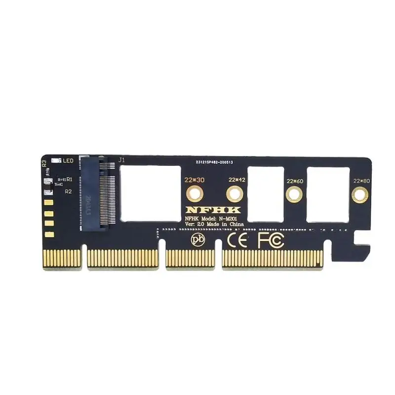 NVMe PCIe M.2 NGFF SSD to PCIe x1 Adapter Card PCIe x1 to M.2 Card with Bracket PCI-E M.2 Adapter for 2230 2240 2260 2280 SSD M2 