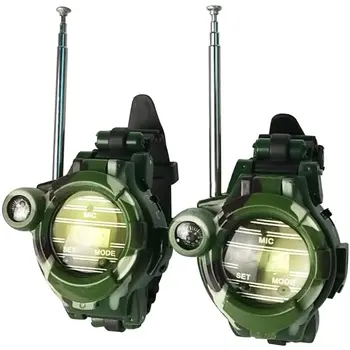 

Camouflage Military Watch Wireless Walkie-Talkie Seven In One Outdoor Children Walkie-Talkie Toy English Version