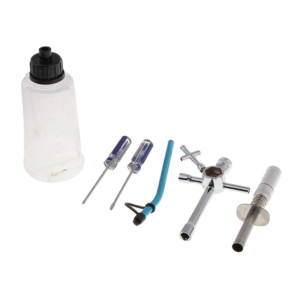 6Pc Screwdriver,Wrench,Oil Tank for 1/8 HSP RC Car Nitro Engine Starter Tool