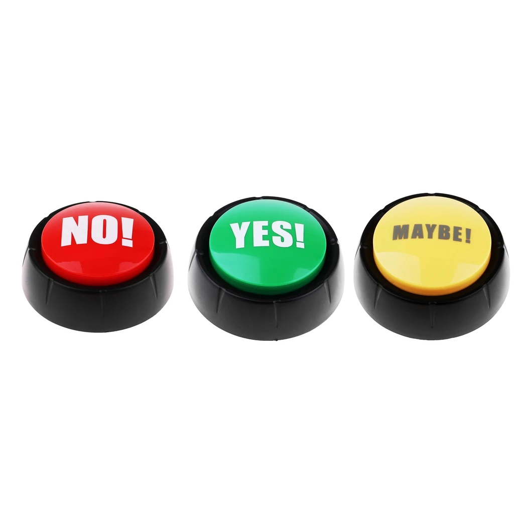 3pcs Learning Resources Dome Shaped Sound Buttons Game Show Answer Buzzers