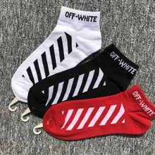 Europe And America Ow Stripes Short Harajuku Popular Brand Low Top Short Socks hua ban wa Students Men And Women Short Socks COU