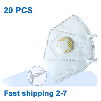 

2-7Days free DHL Mask Filter With Holes 20Pcs Masks Disposable Face Mask industrial Dust Germ Protection Personal Health