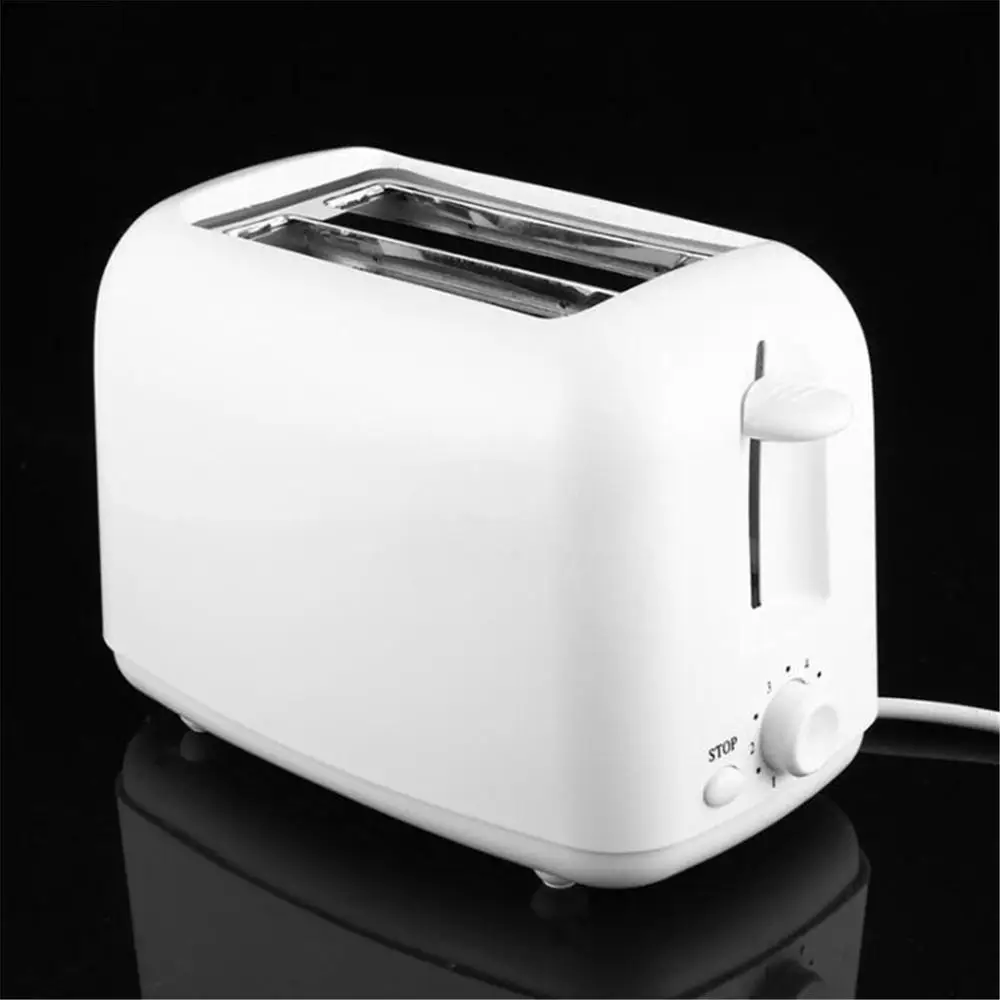 Автоматический тостер 2-ломтик для производства сэндвич завтрака машина 800W 220V 7-скорости выпечки Пособия по кулинарии Приспособления Офис тостер - Цвет: white