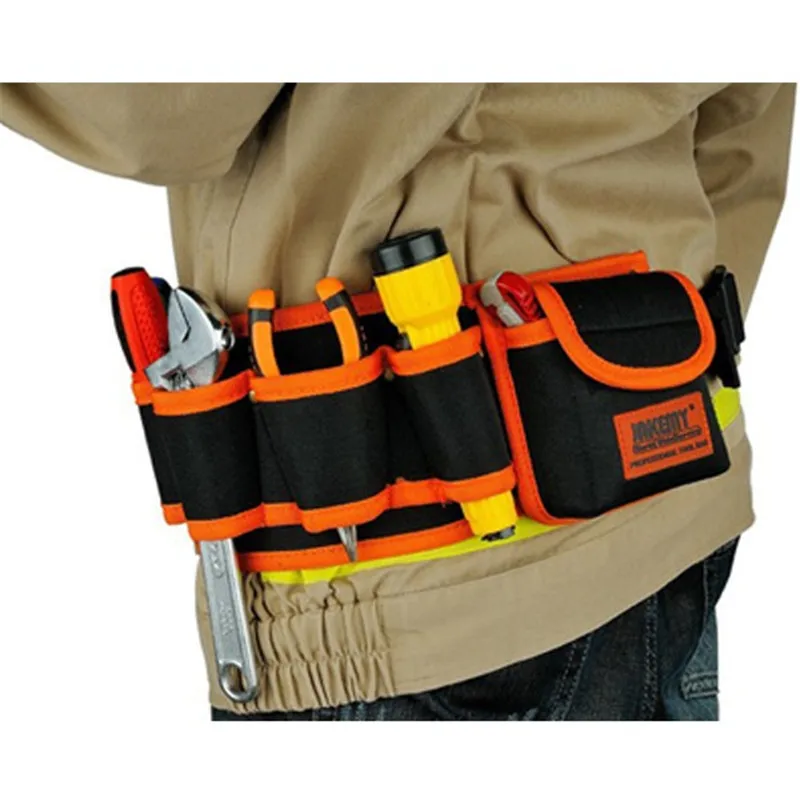 18 Карманный ремень для инструмента электрик сумка для инструмента держатель инструмента электрик поясная сумка для обслуживания инструмента удобный мульти-карманный - Цвет: Waist Bag Belt
