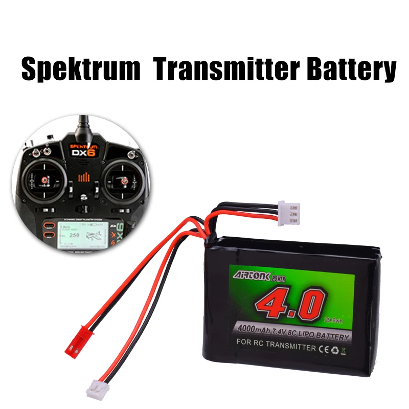 7,4 V 4000mAh 8C RC передатчик батарея аккумуляторная Lipo батарея для Spektrum DX9 DX8 DX7 DX6E пульт дистанционного управления