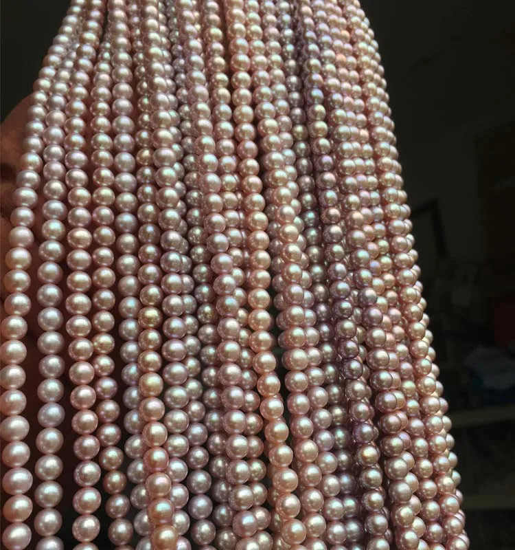 Women's Pearl Necklaces For Women Size 5.5-6mm in Good Quality for DIY Jewelry Accessaries Loose Pearls