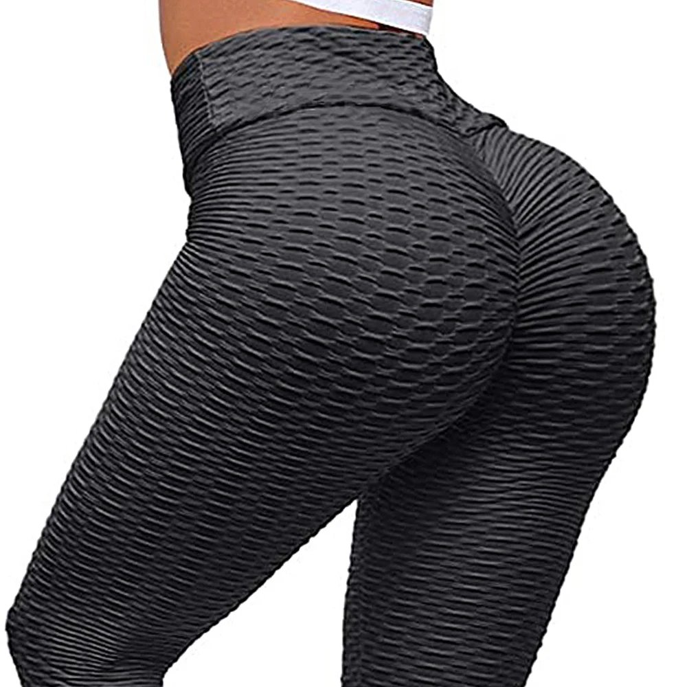 Fitness Yoga Pants Women Sexy Leggings Sport Plus Size Black leggins  Jacquard Running Tights Gym Scrunch Anti Cellulite Leggings