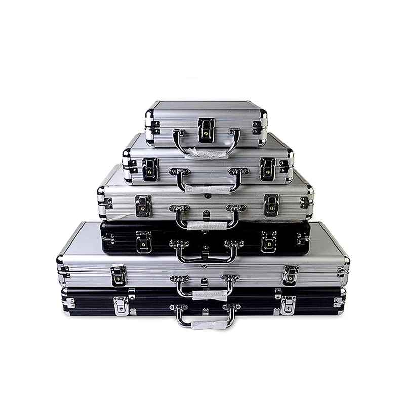 Hot Size of 100-500 Casino Texas Poker Chips Capacity Suitcase Black Jack Container Case/Box Aluminum Suitcase