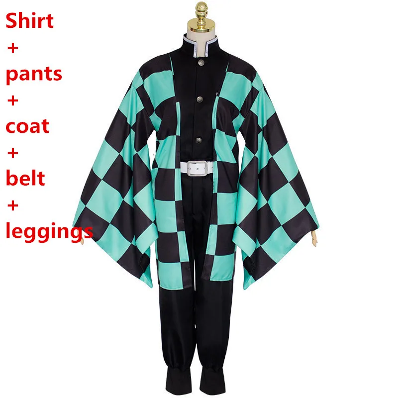 costume Аниме демон убийца Kimetsu no Yaiba Косплей Костюм Kamado Nezuko Kamado Tanjirou кимоно агатсума толстовки платье униформа для женщин - Цвет: costume