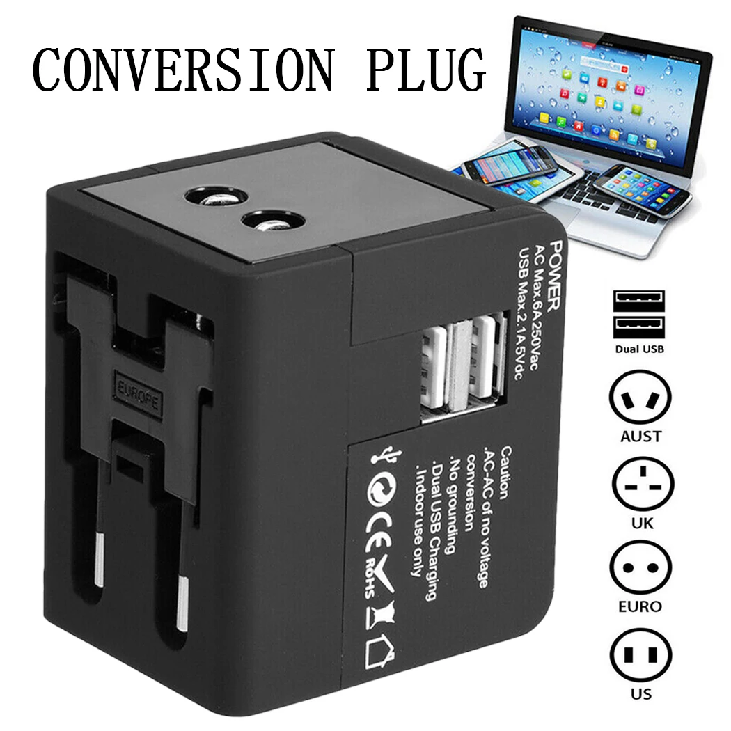 Адаптер для путешествий 2USB